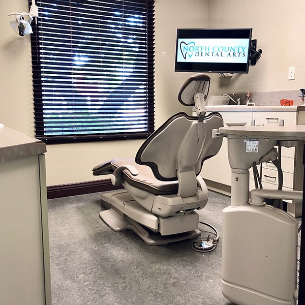 Our dental office showing the dentist's chair and all our technology